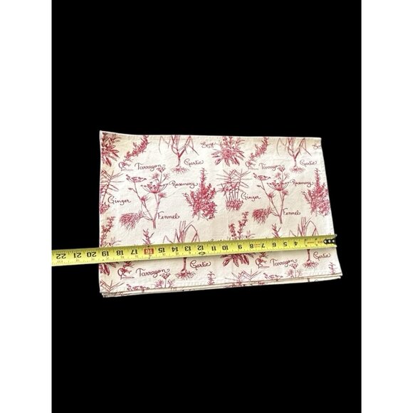 Natural Cotton Placemat Set 4 1993 KISMET Ginger Parsley Rosemary French Cottage - Picture 7 of 8